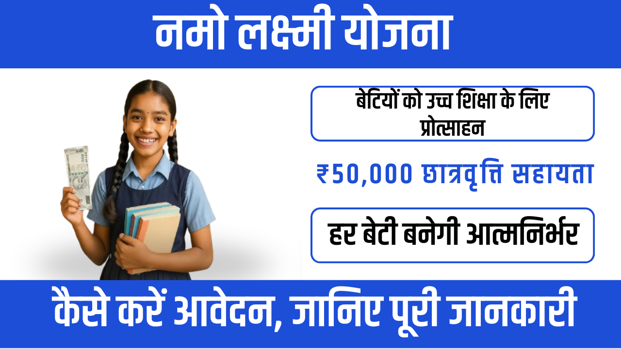 Namo laxmi yojana – छात्राओं के लिए 50,000 तक की छात्रवृत्ति मदद