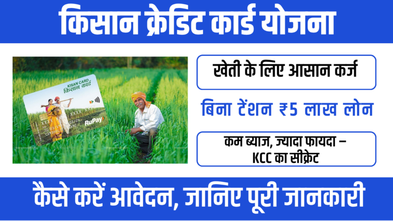 Kisan Credit Card Scheme (KCC) 2026 : सस्ता और आसान कृषि लोन