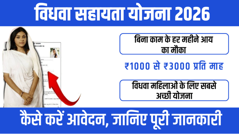 Vidhwa Sahayta Yojana 2026 : महिलाओं के लिए आर्थिक सुरक्षा का मजबूत सहारा